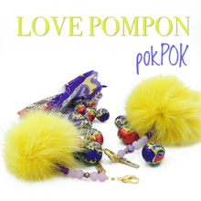 Charger l&#39;image dans la galerie, (Mini) Love Pompon | Fourrure Jaune - Pok Pok
