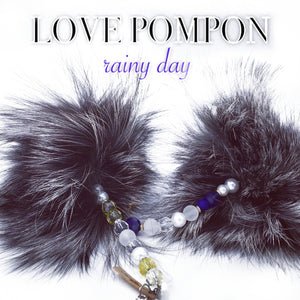 Love Pompon | Fourrure Gris Noir - Rainy Day