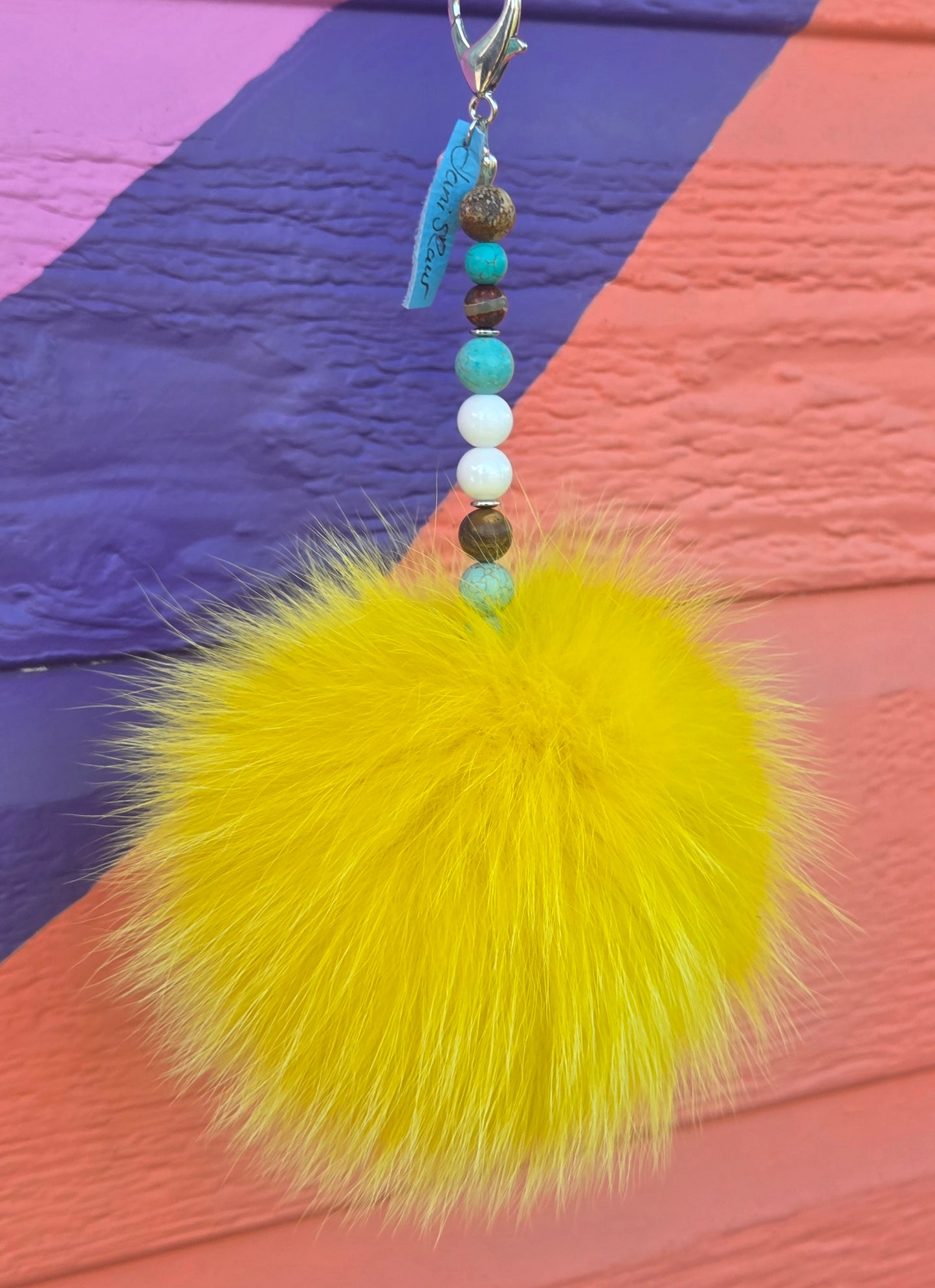 Jaune soleil jaspre turquoise et nacre - Gros