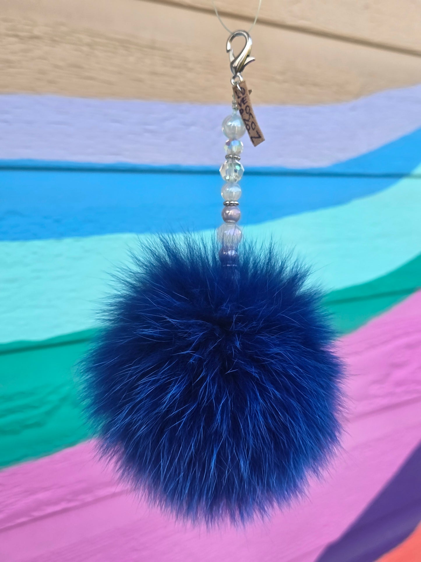 Bleu jeans bille nacre et cristal claire - Moyen