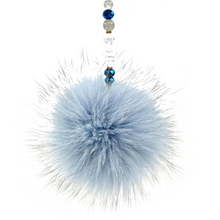 Charger l&#39;image dans la galerie, Love Pompon | Fourrure Bleue Poudre - Flocon Crystal
